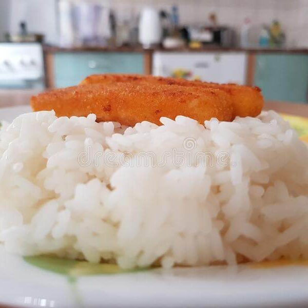 Fry Fish Fingers & White Rice Kids Meal