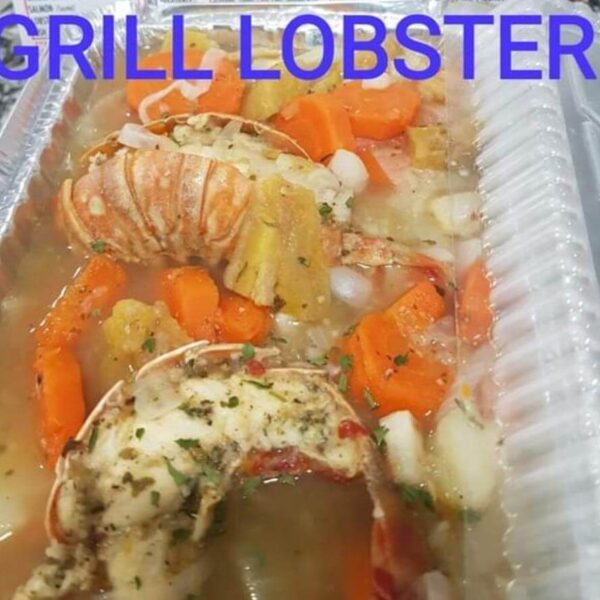 Sauté Lobster with boil food and Side White Rice