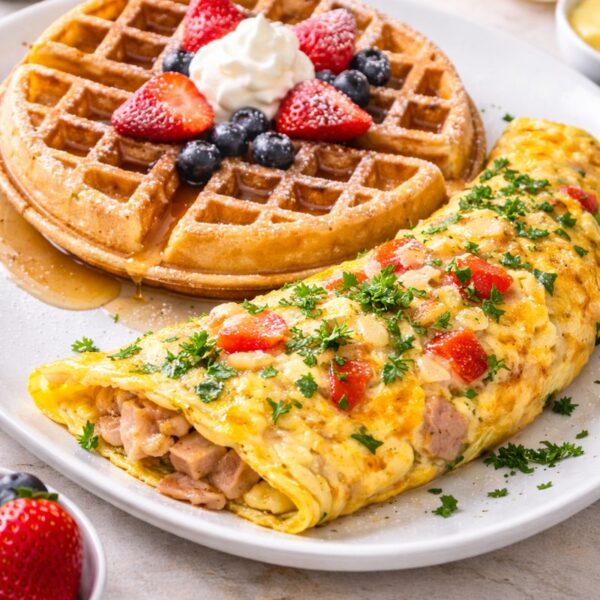 Omlette & Waffles